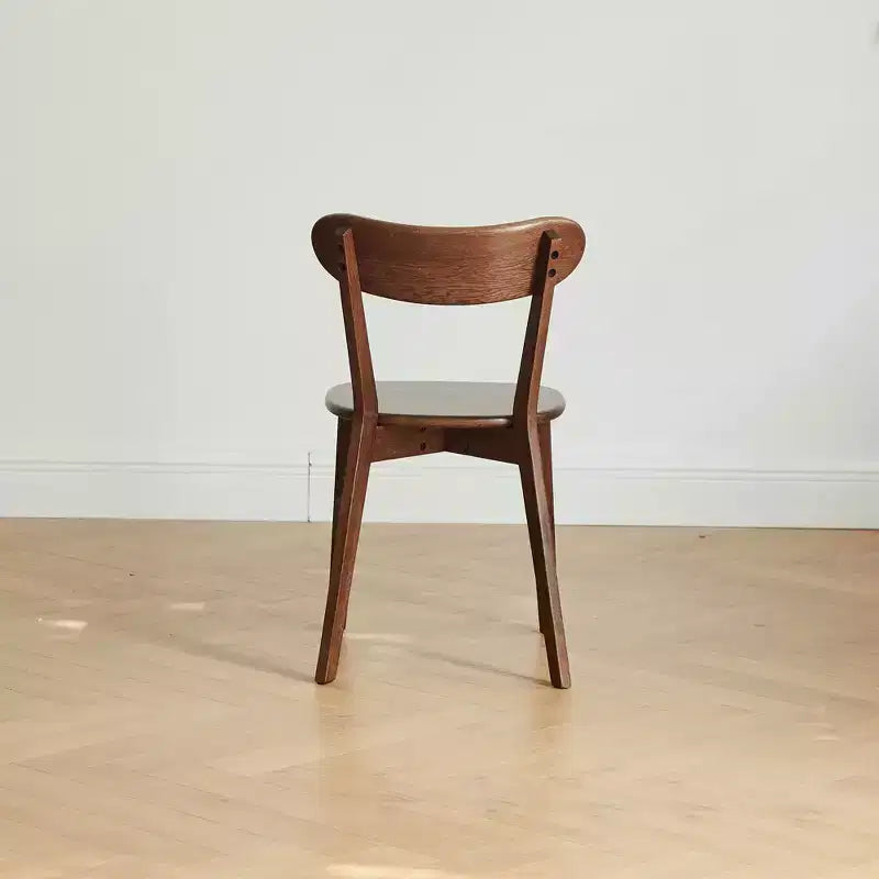 MAYEERTY Set of 4 Oak Solid Wood Dining Chairs, Wooden Chairs for Kitchen Dining Room Living Room
