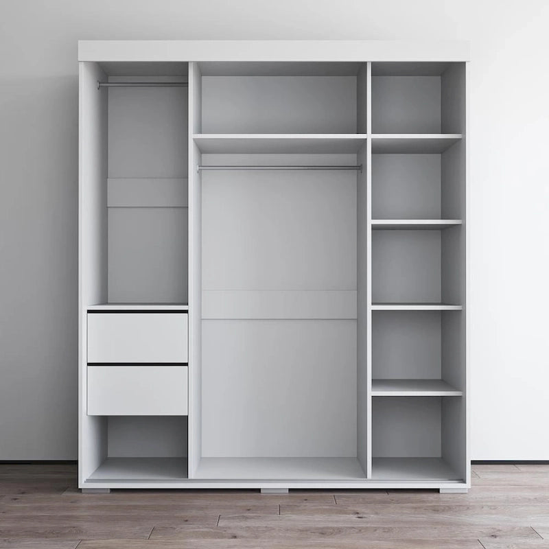 Aria Modern 3-door Wardrobe Armoire with Mirror
