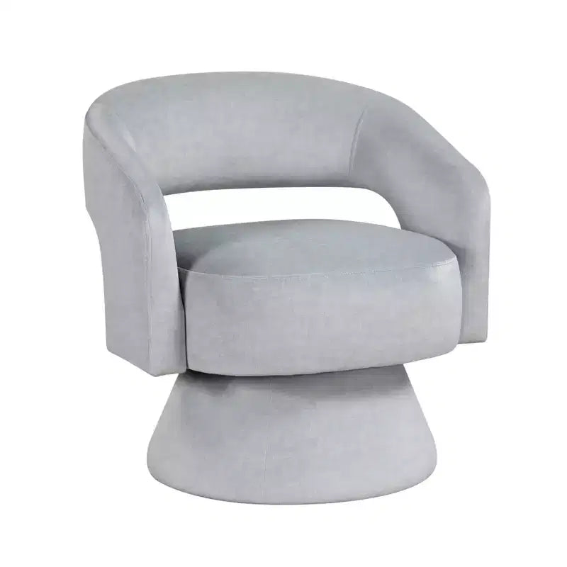GDFStudio Hudson Modern Luxury Velvet Upholstered Swivel Accent Chair