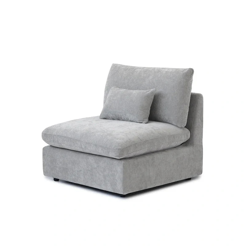 Large Linen Corner Sectional Sofa Couch for Living Room Set