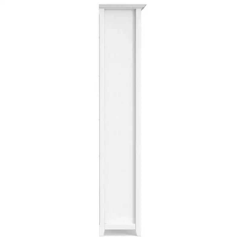 70 Five-Shelf Solid Wood Bookcase - Lacquered Pine, 4 Adjustable Shelves