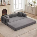 Acekool Convertible Sleeper Sofa Bed Floor Couch with Deep Seat and Corduroy Comfort