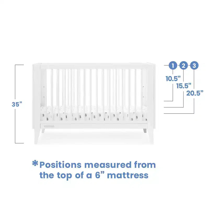 Delta Children Ollie 4-in-1 Convertible Crib with Daybed Conversion