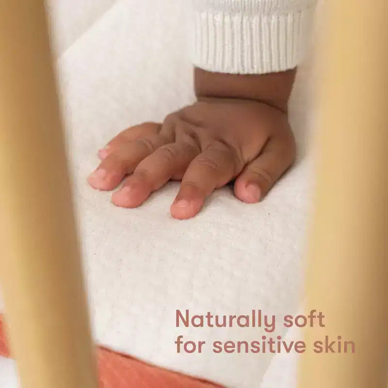 Matelas de berceau biologique Babyletto Babyletto x Avocado 2 étapes et 100 % non toxique - Blanc