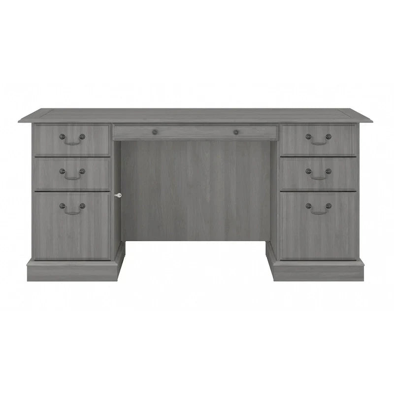 Bush Furniture Saratoga Executive Desk with Drawers and Storage