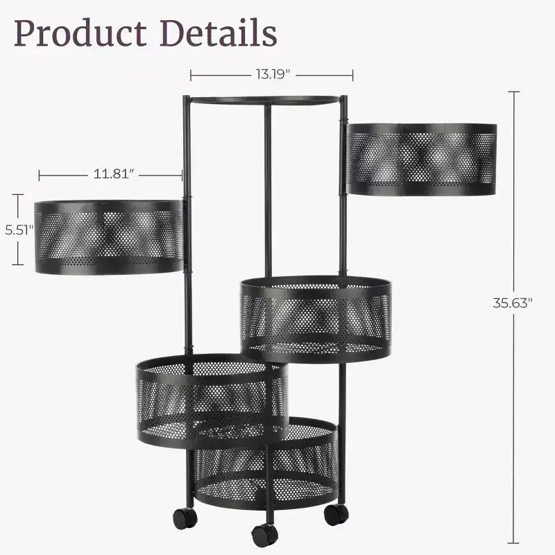 5 Tier Circle Storage