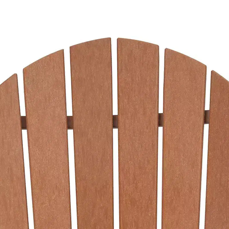 Lot de 4 chaises Adirondack en résine plastique - EDYO LIVING