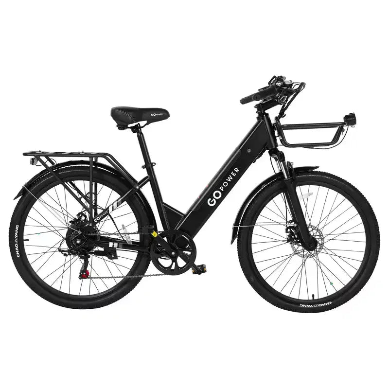 GoPowerBike GoVelo Electric Bike for Adults  500W Motor, Removable Battery, 26 Tires, 20 MPH Top Speed, 50+ Mile Range