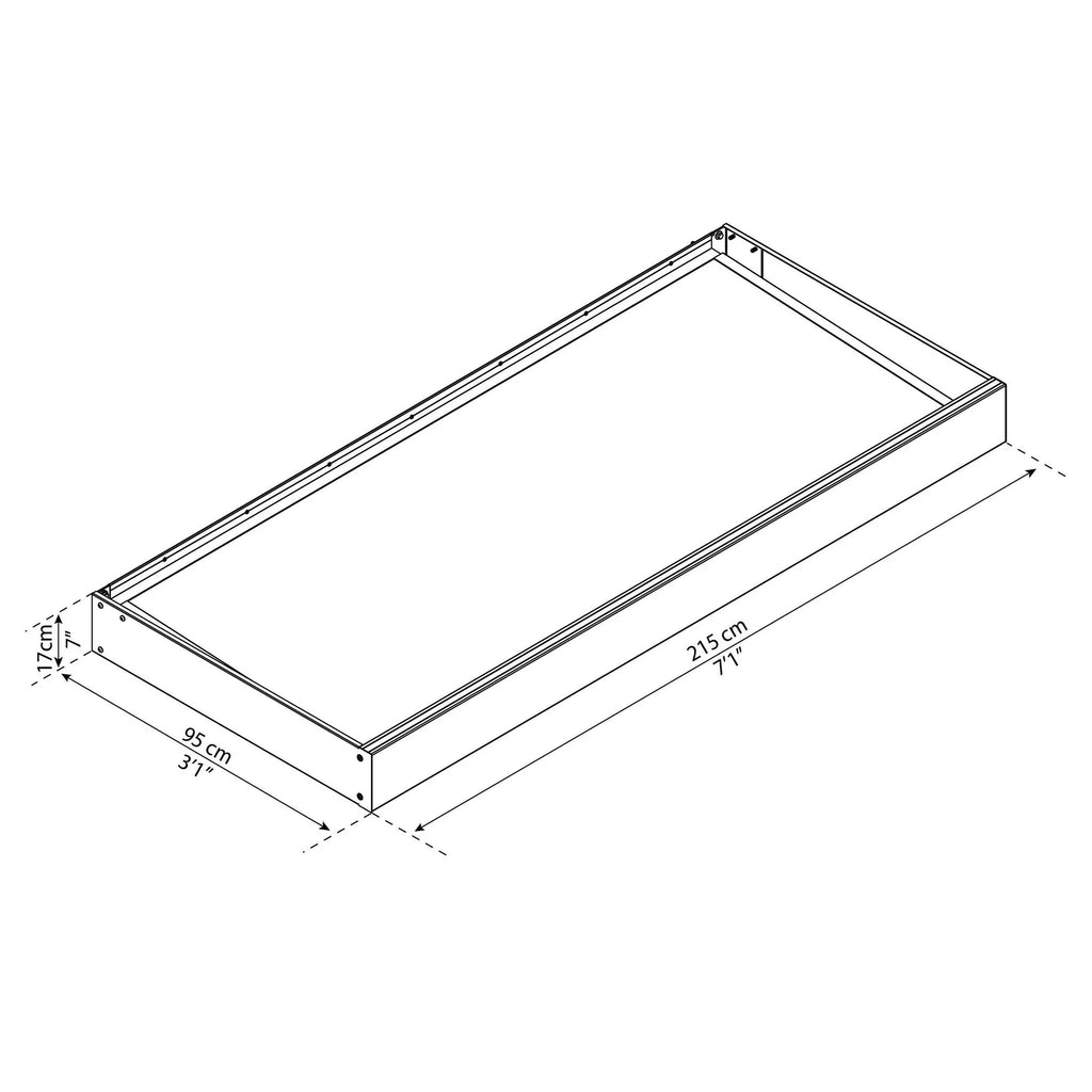 Sophia 3 ft. Grey Clear Door and Window Awning