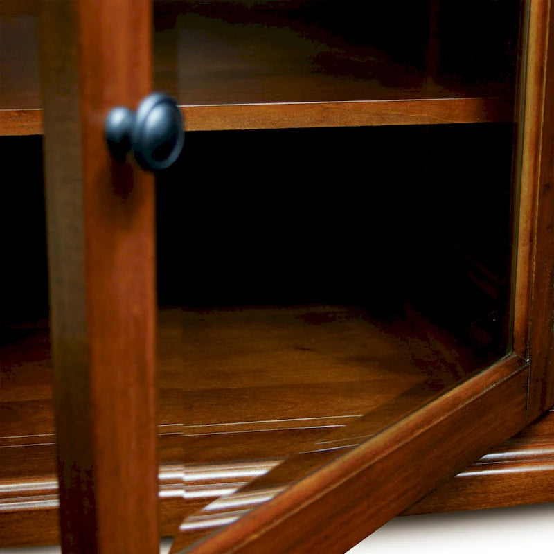 Leick Home Solid Wood Mission Corner TV Stand