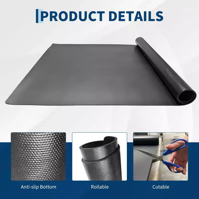 4x6 Portable PVC Dance Floor Mat, 5mm Thick Non-Slip Scratch-Resistant Dance Mat for Ballet Jazz Tap Yoga Pilates and Home Exercise