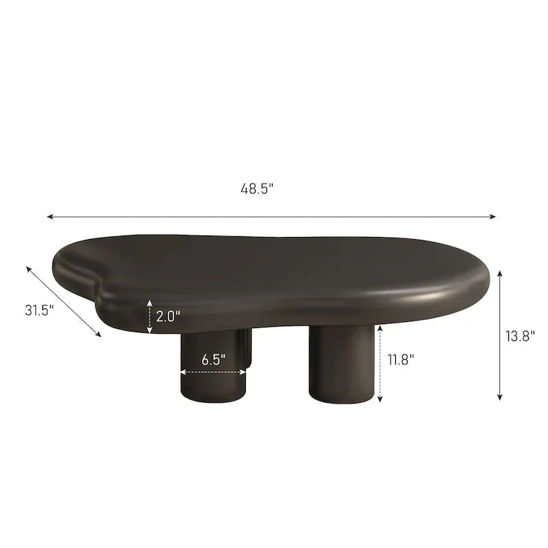 48.5 Modern Cloud Shape 4 Legs Coffee Table