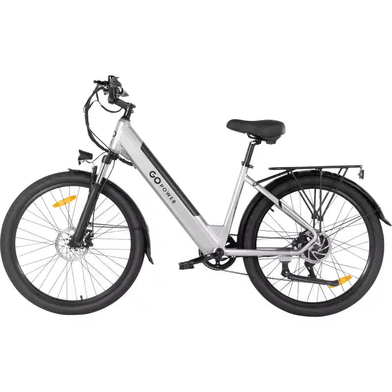 GoPowerBike GoVelo Electric Bike for Adults  500W Motor, Removable Battery, 26 Tires, 20 MPH Top Speed, 50+ Mile Range