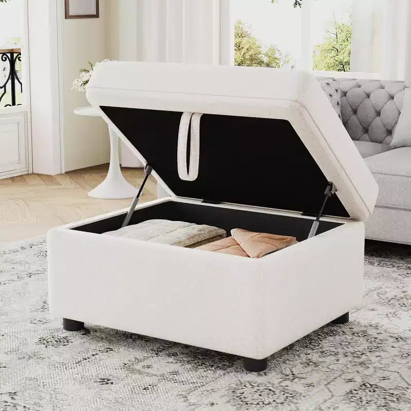 26.6 Movable Storage Ottoman