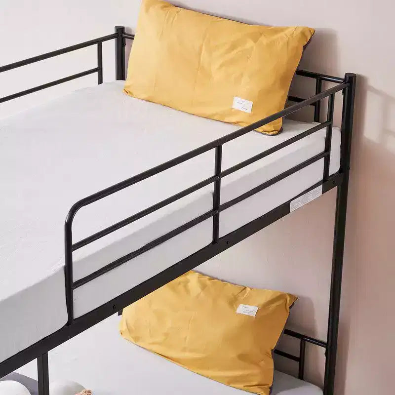 Karl Home Twin Over Twin Steel Bunk Bed Frame Ladder Bedroom Dorm Room for Kids Adult Children
