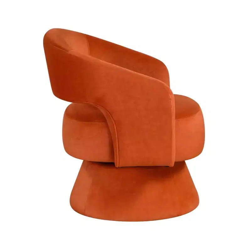 GDFStudio Hudson Modern Luxury Velvet Upholstered Swivel Accent Chair