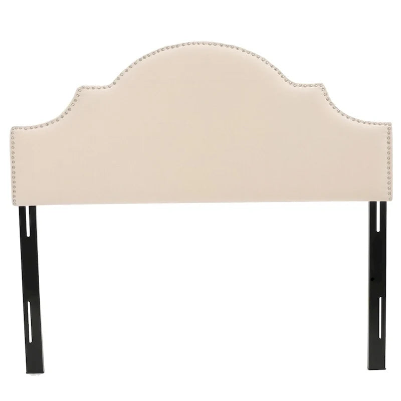 Tête de lit capitonnée en tissu réglable Grand lit/Très grand lit