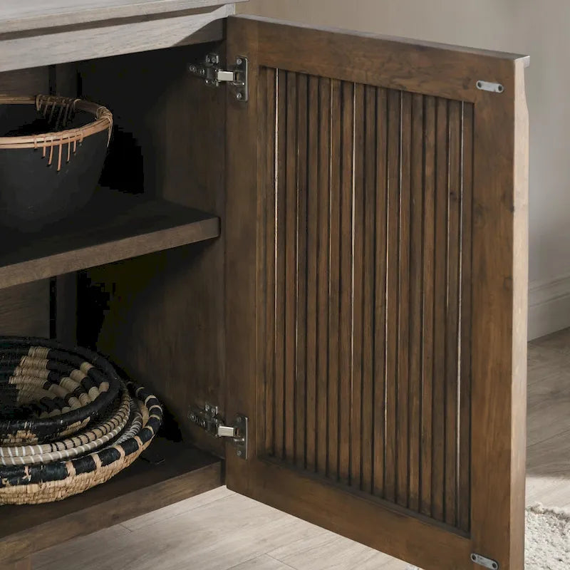 Classic Home Roya Oak Veneer Sideboard Buffet