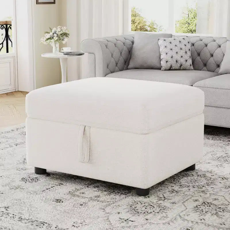 26.6 Movable Storage Ottoman