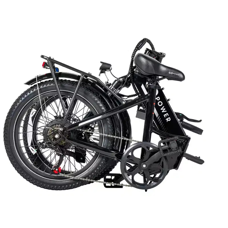 GoPowerBike GoPlus Folding Electric Bike | 20 Fat Tire eBike | 500W Motor, 20mph Top Speed | 45+ Mile Range, 5 Pedal-Assist Levels | Open Box