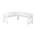 Alaska Modern Farmhouse L-Shaped Desk with Drawer