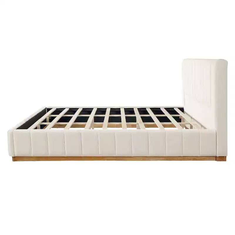 Christopher Knight Home Buchanan Modern Striped Fabric Bed with Headboard