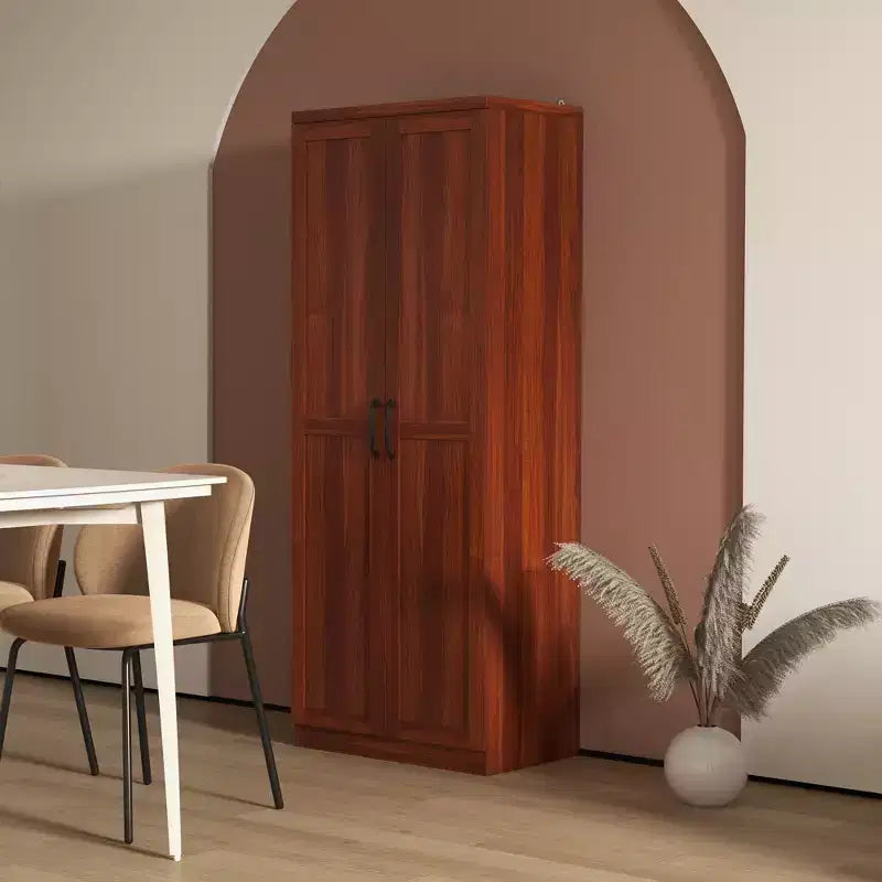 63 2-Door Kitchen Pantry, Freestanding Storage Cabinet with 5-tier Shelving and 2 Adjustable Shelves for Dining Room