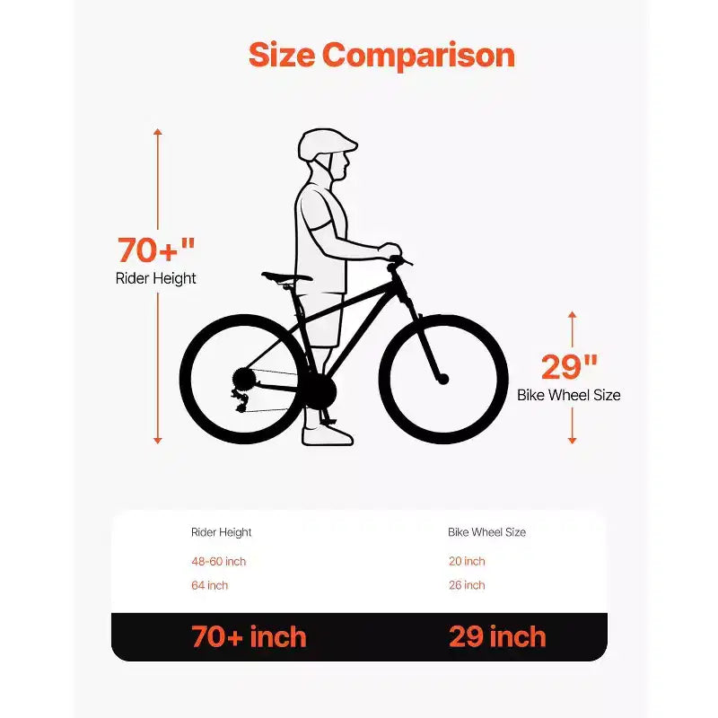 29 Inch Mountain Bike with Front Suspension, 21-Speed Aluminum Frame with Dual Disc Brakes