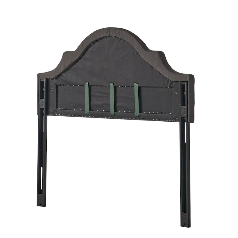 Tête de lit capitonnée en tissu réglable Grand lit/Très grand lit