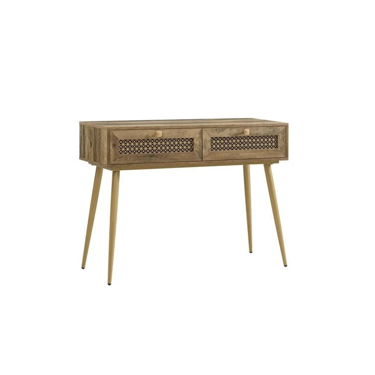 41.9 Wood 2-Drawer Entryway Console Table