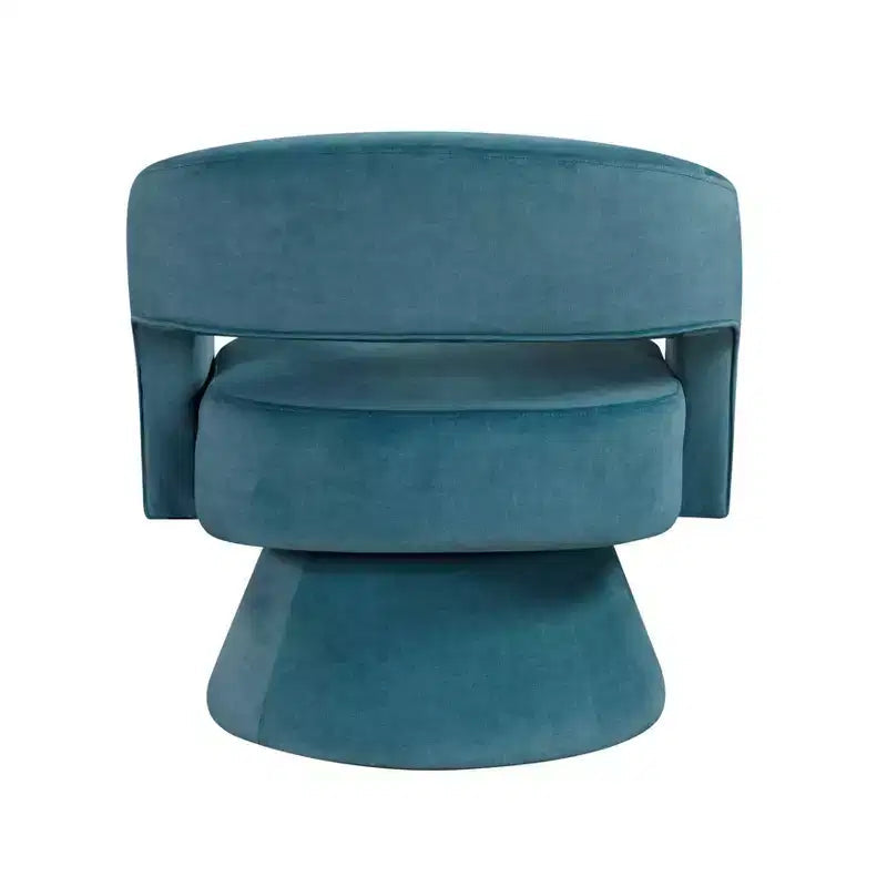 GDFStudio Hudson Modern Luxury Velvet Upholstered Swivel Accent Chair
