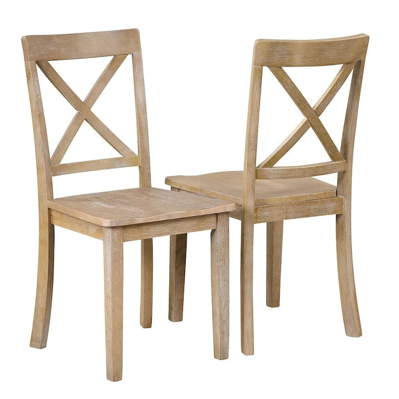 42-54 Farmhouse Round Extendable Dining Table for 4