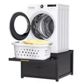 Socle robuste pour lave-linge et sèche-linge en métal, noir/blanc – Unité simple, anti-vibration