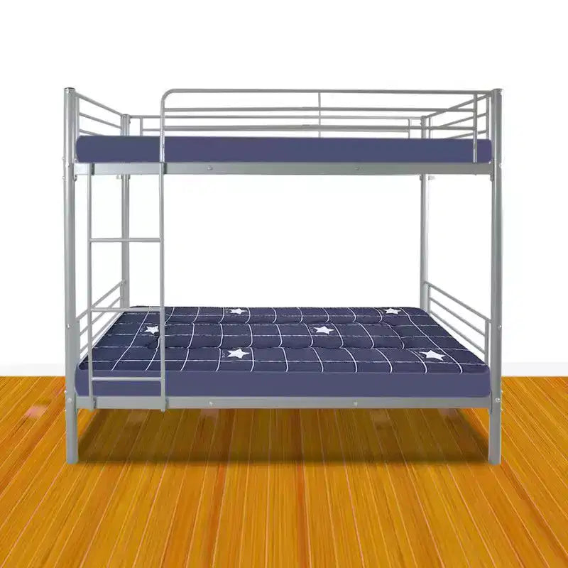 Karl Home Twin Over Twin Steel Bunk Bed Frame Ladder Bedroom Dorm Room for Kids Adult Children