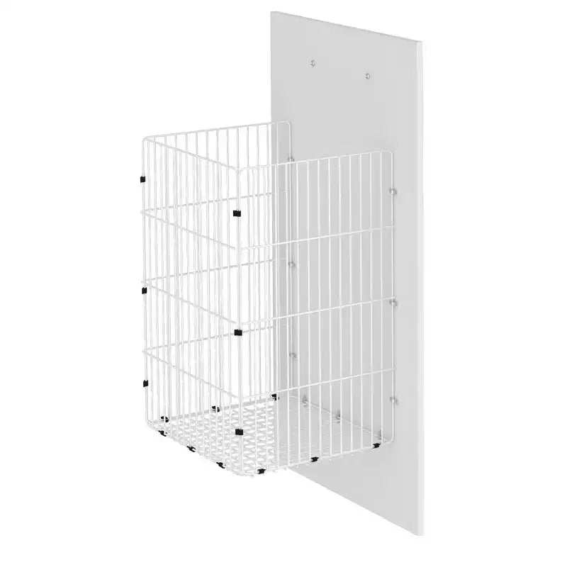 Famapy Modern White Bathroom Storage Unit with Lower - level Laundry Hamper