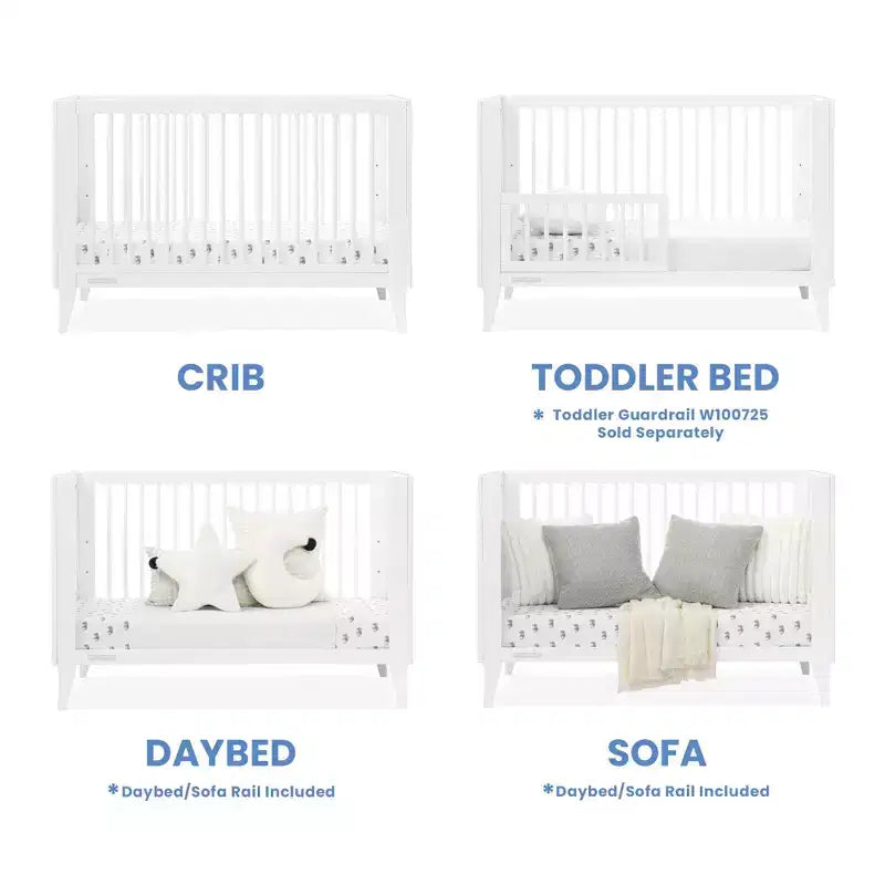 Delta Children Ollie 4-in-1 Convertible Crib with Daybed Conversion