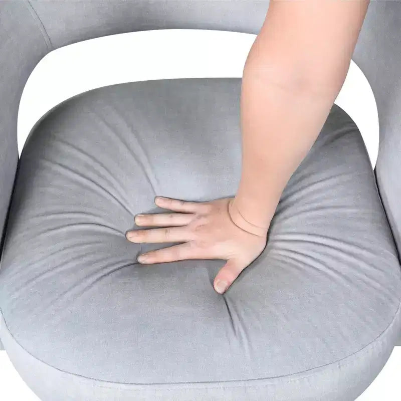 GDFStudio Hudson Modern Luxury Velvet Upholstered Swivel Accent Chair