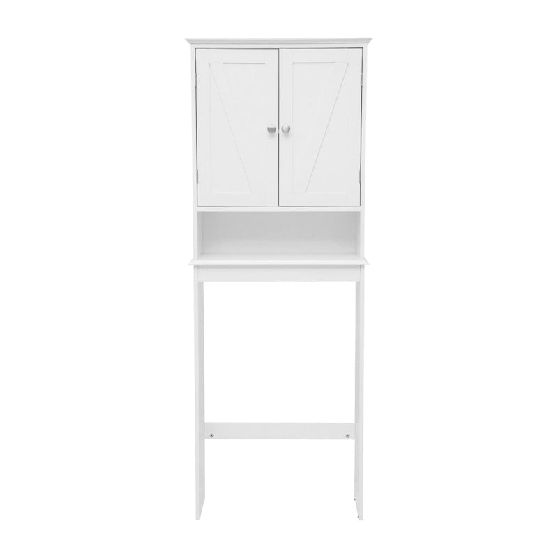 Farmhouse Over the Toilet Cabinet with Shelves and Magnetic Closure Doors