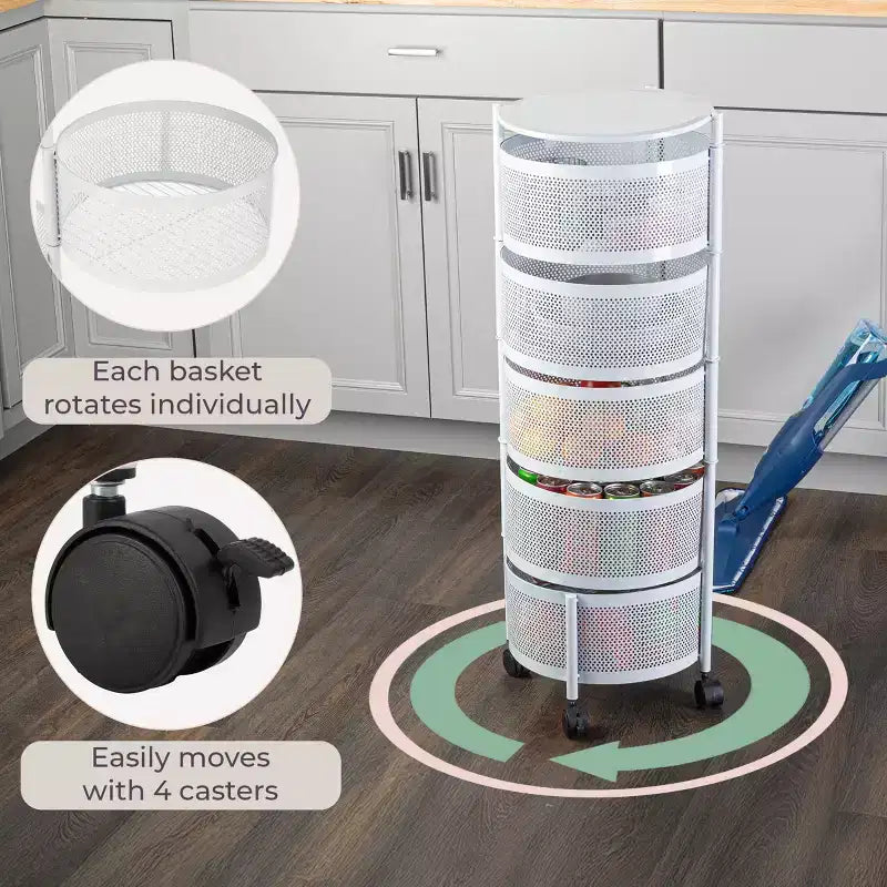 5 Tier Circle Storage