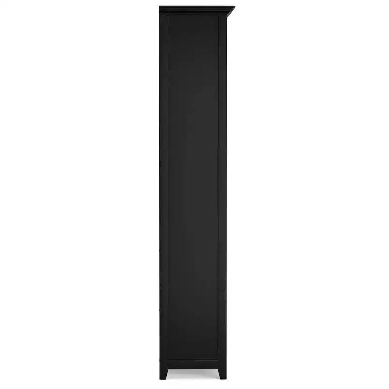 70 Five-Shelf Solid Wood Bookcase - Lacquered Pine, 4 Adjustable Shelves