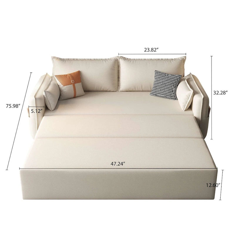 JASIWAY Convertible Sleeper Sofa Bed with Storage