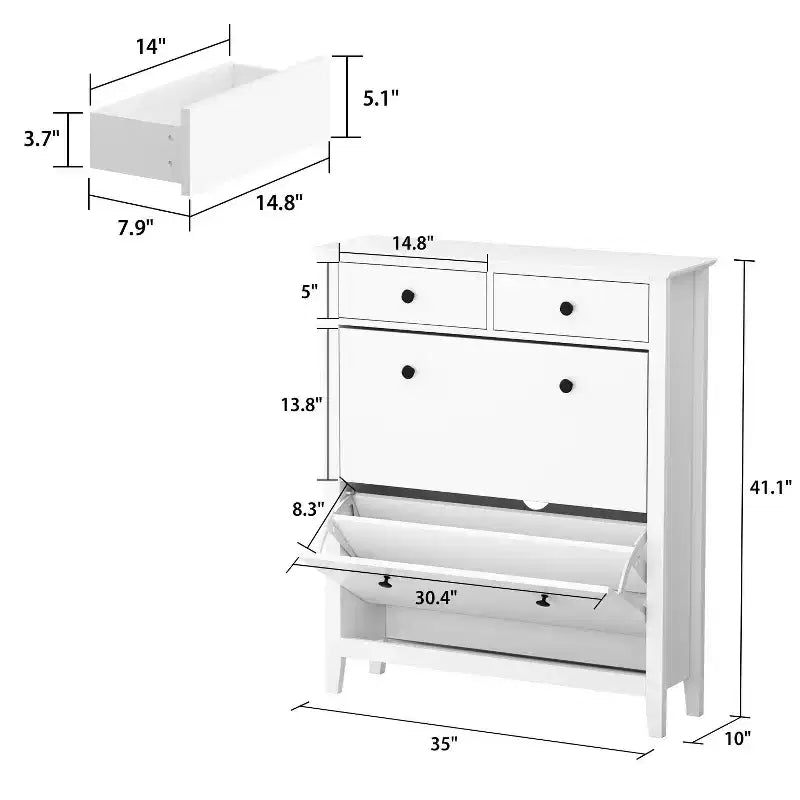 Famapy Flip - Type Shoe Cabinet: Stylish, Spacious, and Smart Storage for Your Entryway