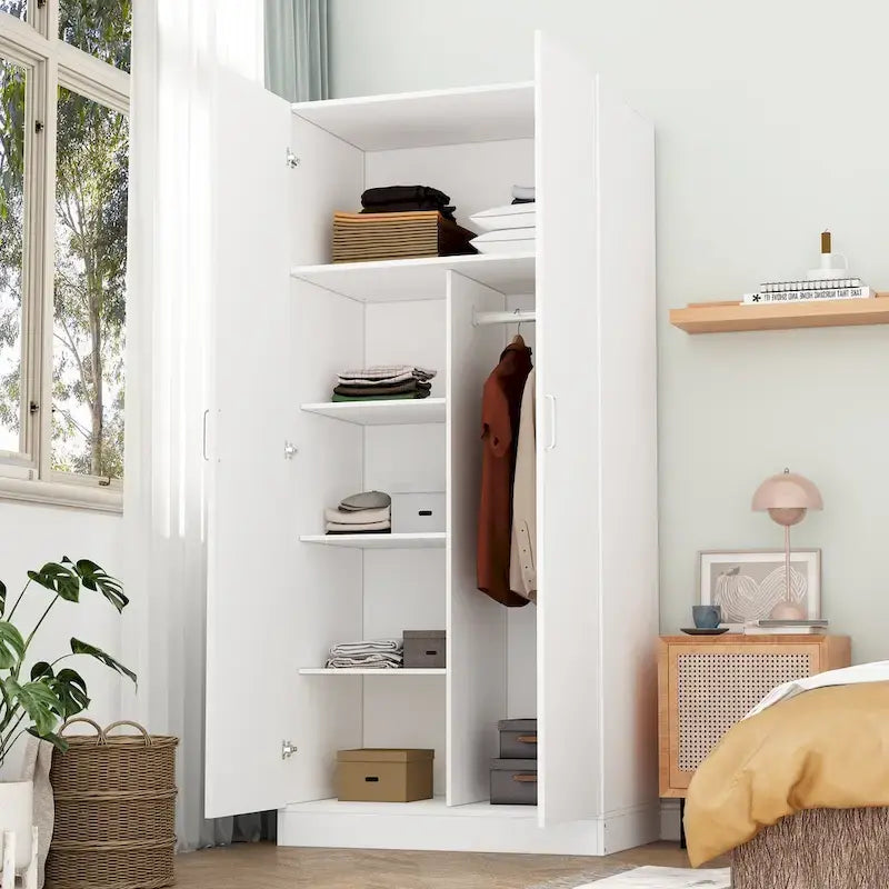 Armoire à 5 étagères avec 2 portes