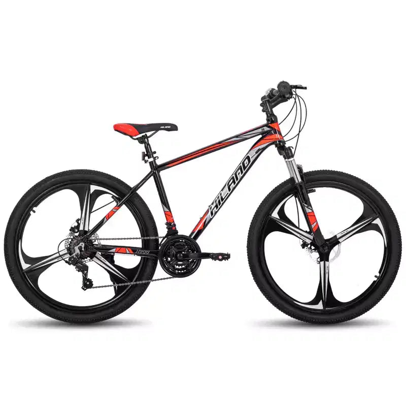 HILAND 26 Mountain Bike for Men Women, 3/6/Multi-Spokes Wheel, 18 Speeds