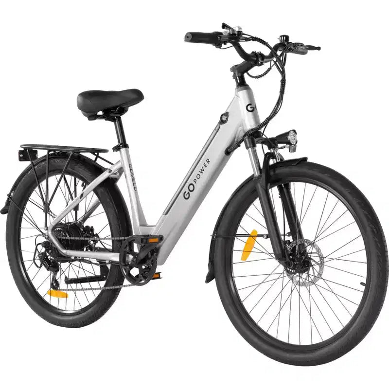 GoPowerBike GoVelo Electric Bike for Adults  500W Motor, Removable Battery, 26 Tires, 20 MPH Top Speed, 50+ Mile Range