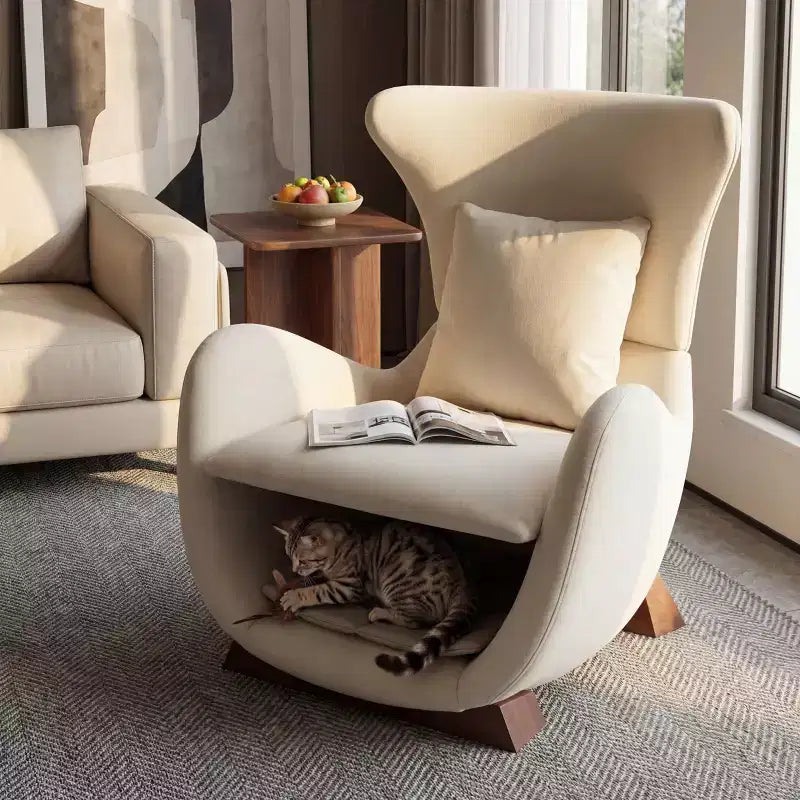 Christopher Knight Home Hudson Modern Fabric Upholstered Accent Chair with Pet Nook and Storage Space