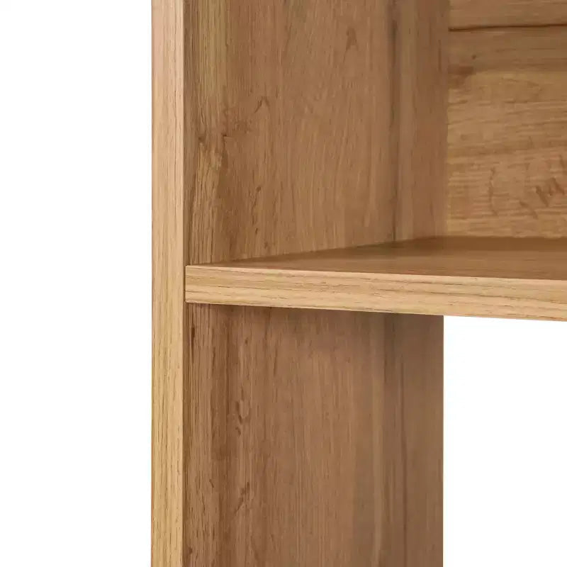 LuxenHome 68 Tall Bookcase with 8-Shelf and 2-Cabinet, 5-Tier Cube Unit Bookcase with Doors, Display Bookshelf with Storage for Living Room Brown