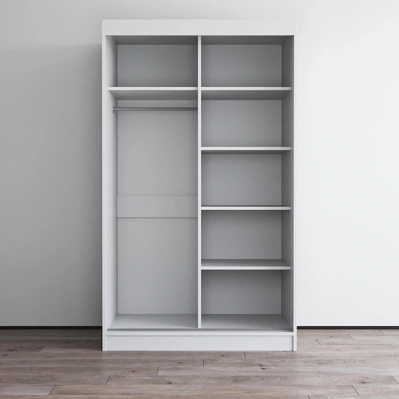 Armoire Aria 2 portes au fini lustré moderne