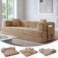 80.7 5-in-1 Convertible Sleeper Sofa Bed aï¿?Corduroy, 1200 lbs, No Assembly