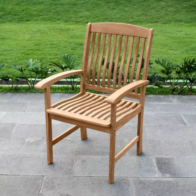 Sonoma Lane Merkel 7pc Teak Outdoor Dining Set with Cushions